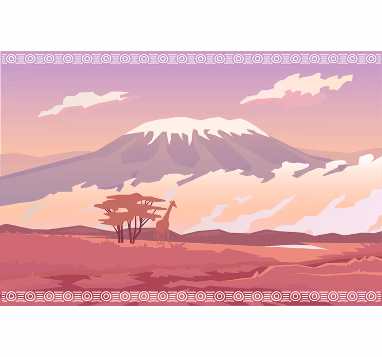 Foto tapete afričkog stila kilimanjaro - TenStickers