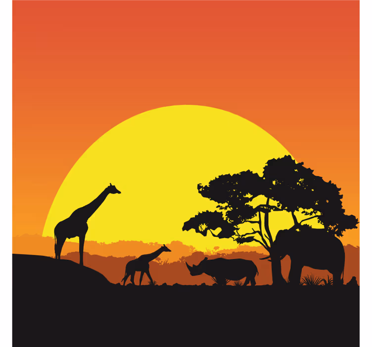 Foto tapete afričkog stila savana afrika - TenStickers
