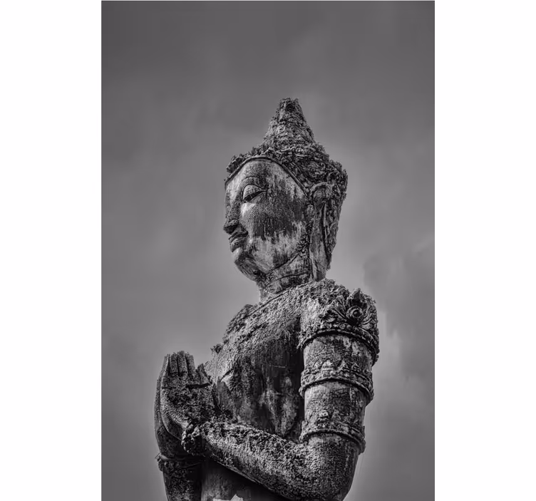 Foto tapete buda u sivoj boji - TenStickers