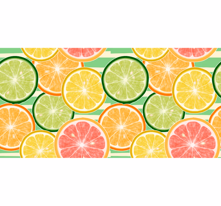 Fototapete za kuhinju s uzorkom citrusa - TenStickers