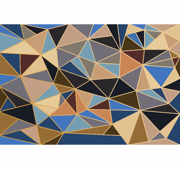 Fototapete za kuhinju geometrijski šareni mozaik - TenStickers