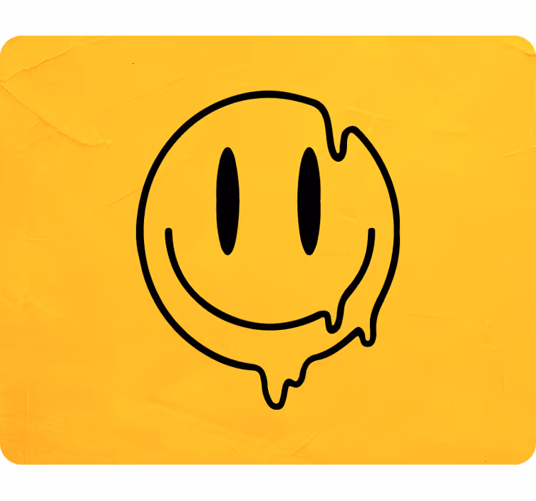 Foto tapeta s tekućim smajlićem - TenStickers