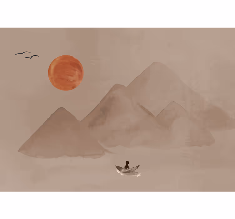 Foto tapeta terrakota u japanskoj atmosferi - TenStickers