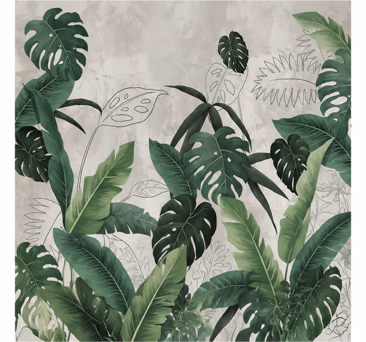 Tapete priroda monstera listovi - TenStickers