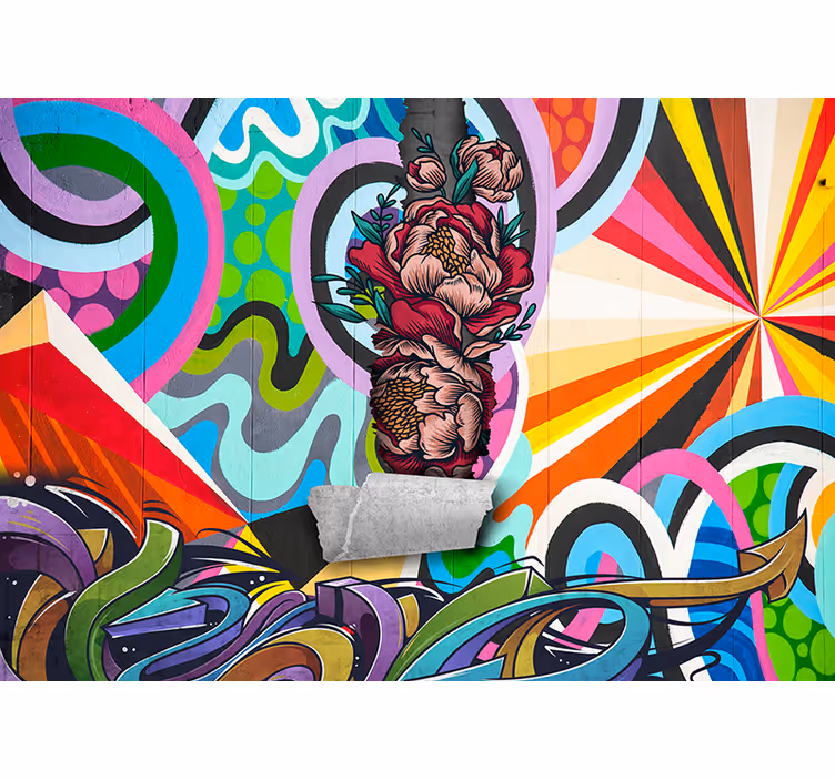 Zidni mural grafita urbane umjetnosti - TenStickers
