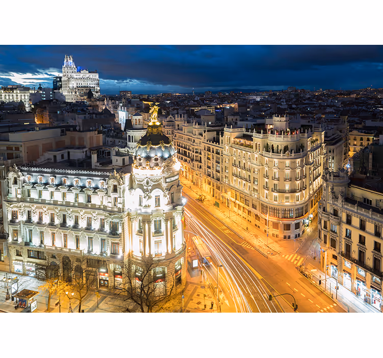 Zidni zid madrid gran vía zidni zid - TenStickers