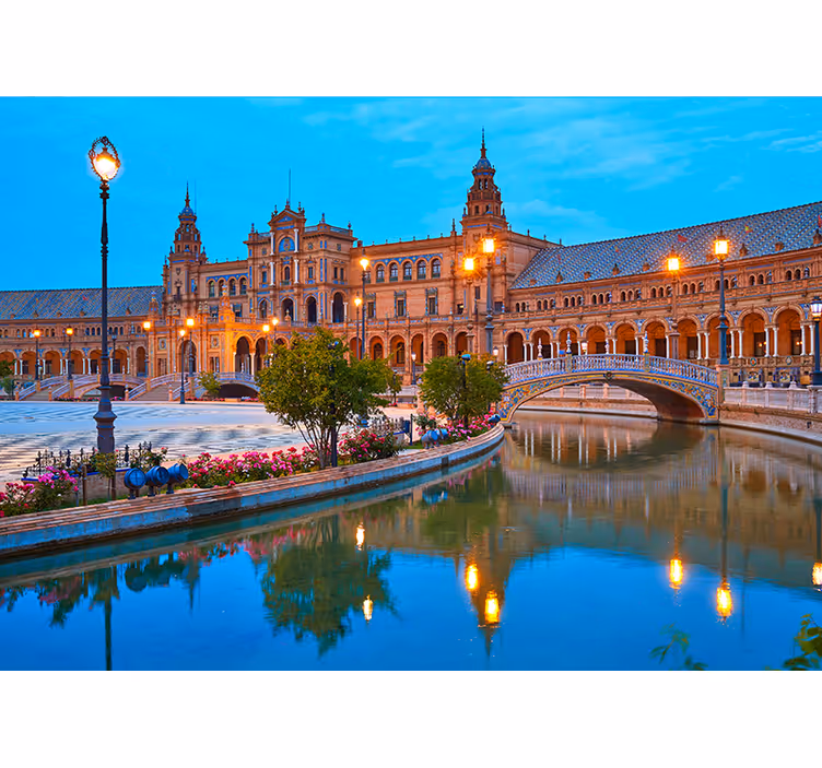 Sevilla u večernjim zidnim muralima - TenStickers