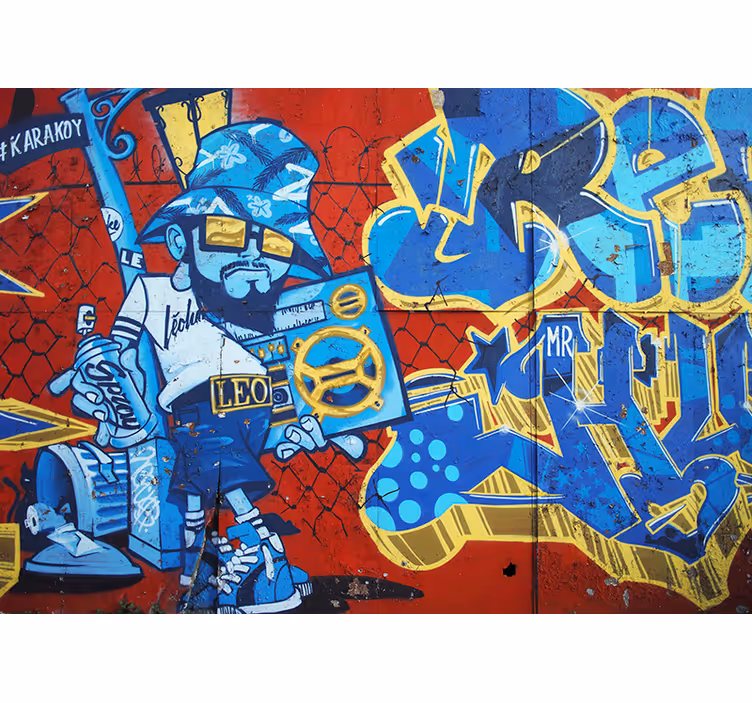 Cool grafitti urbani umjetnički zidni mural - TenStickers