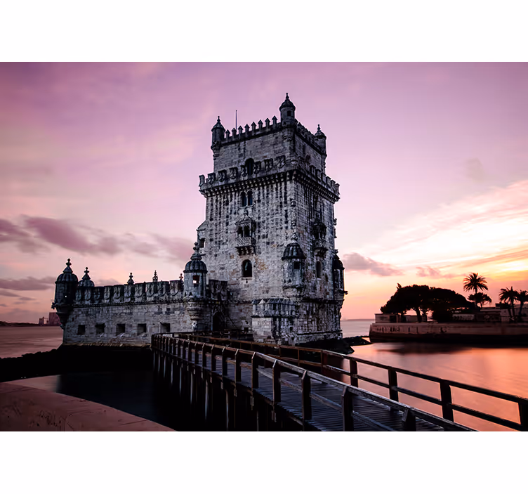 Belem toranj u zoru zidni mural - TenStickers