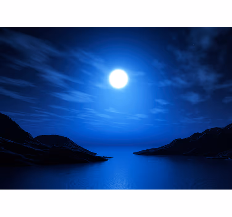 Foto tapete nebo lunarna noćna scena - TenStickers