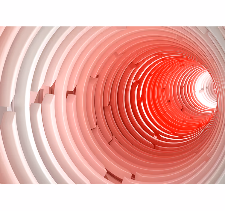 Foto tapete 3d dizajn spiralnog tunela - TenStickers