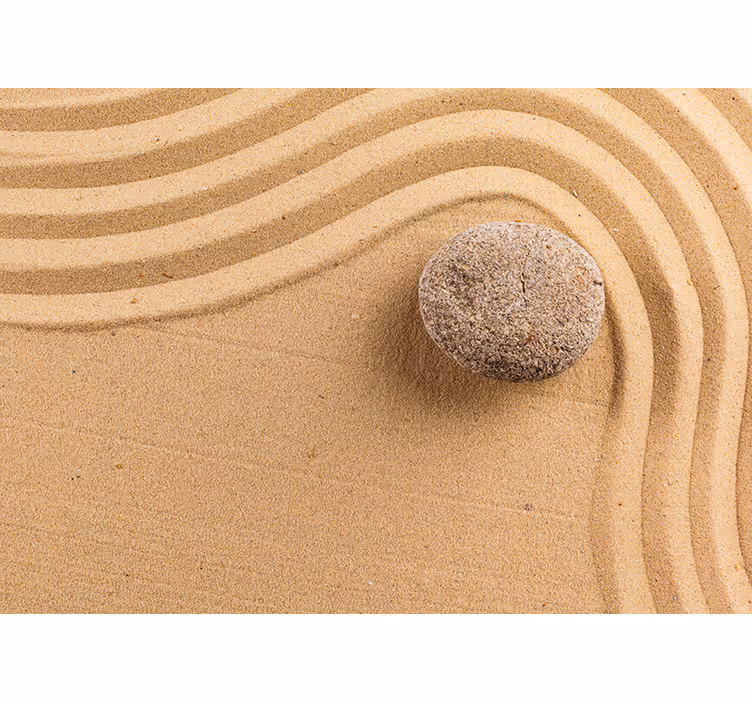 Foto tapete bež teksturirana zen sfera - TenStickers