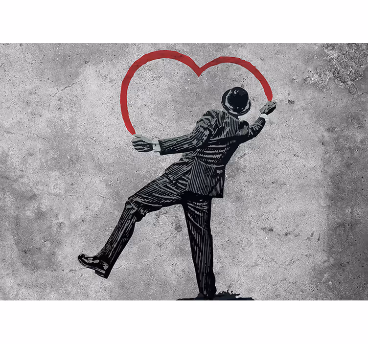 Banky grafiti na zidnom umjetničkom zidnom muralu - TenStickers