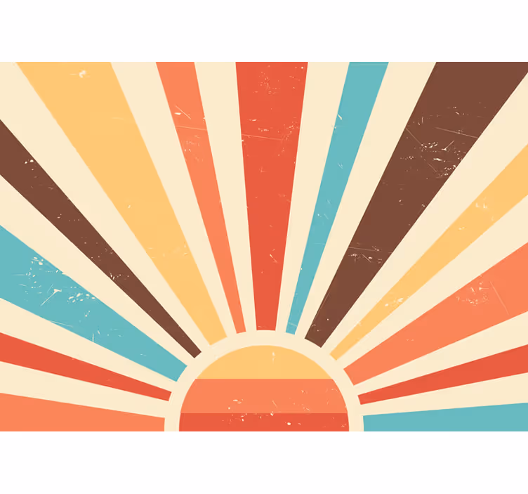 Apstraktni vintage sunset photomural - TenStickers