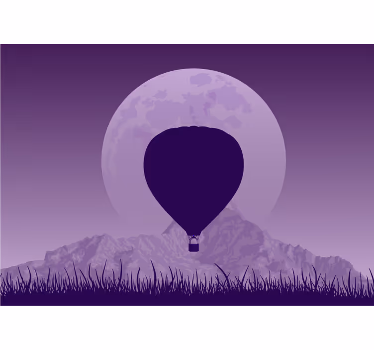 Foto tapeta letenje balonom na vrući zrak - TenStickers