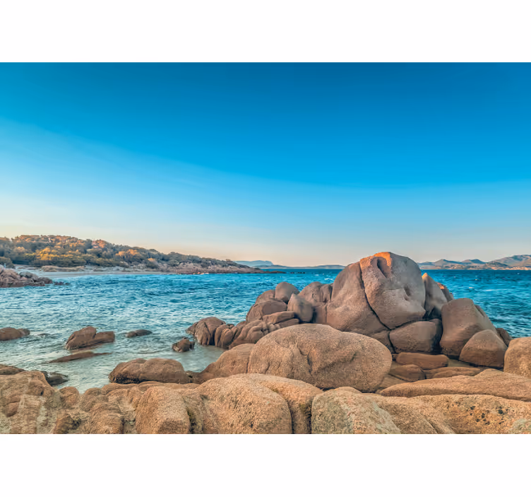 Plaža i more pozadina u zidnom zidu italije - TenStickers