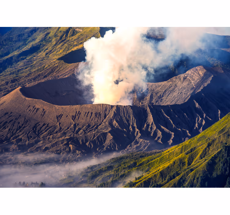 Foto tapete planinski veličanstvena erupcija vulkana - TenStickers