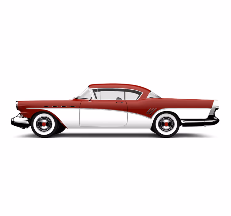 Foto tapete vozila profil klasičnog automobila - TenStickers
