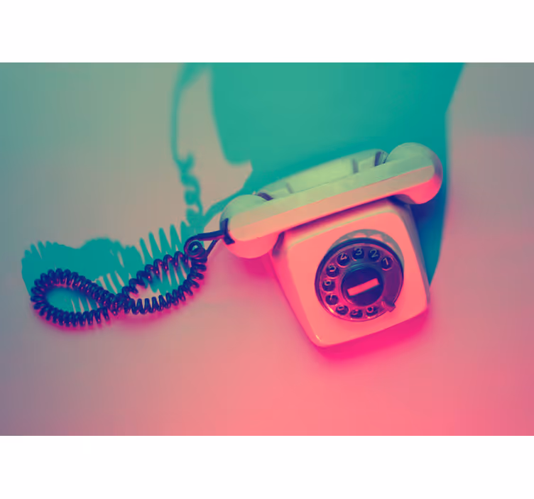 Zidni murali urbane umjetnosti retro dizajn telefona - TenStickers