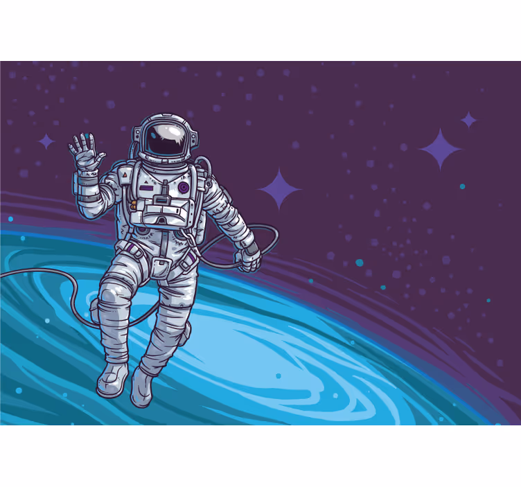 Foto tapete prostor astronaut lebdi u zraku - TenStickers