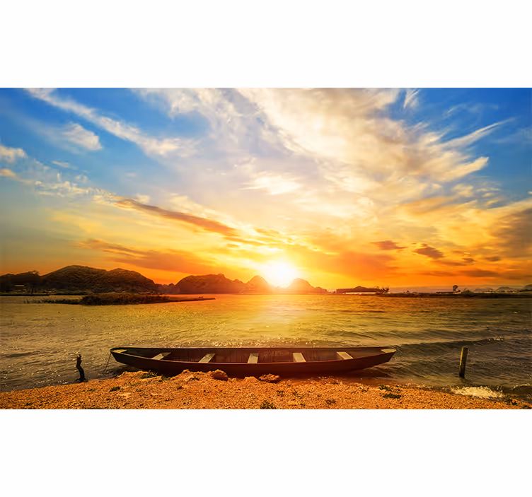 Foto tapeta miran pogled na zalazak sunca - TenStickers