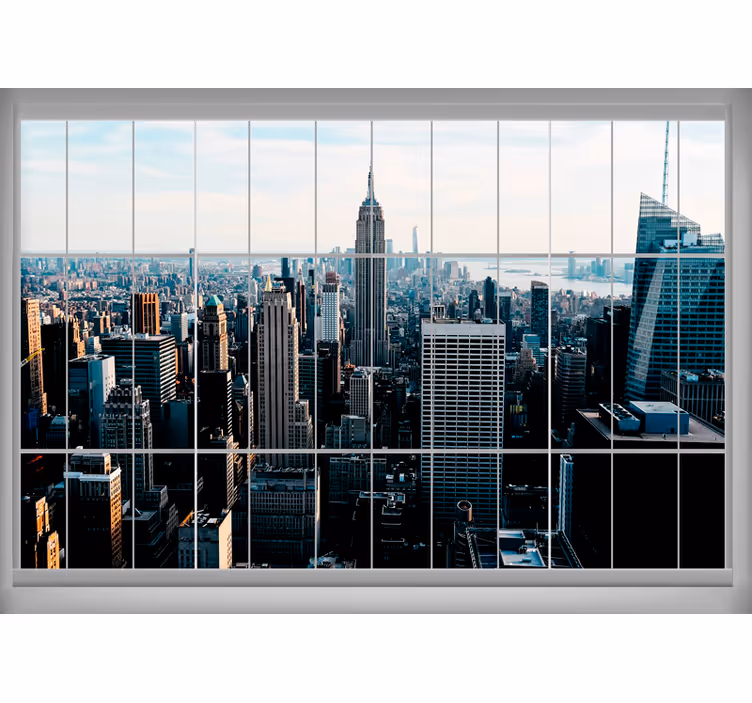 Prozor na njujorku zidni zid york - TenStickers