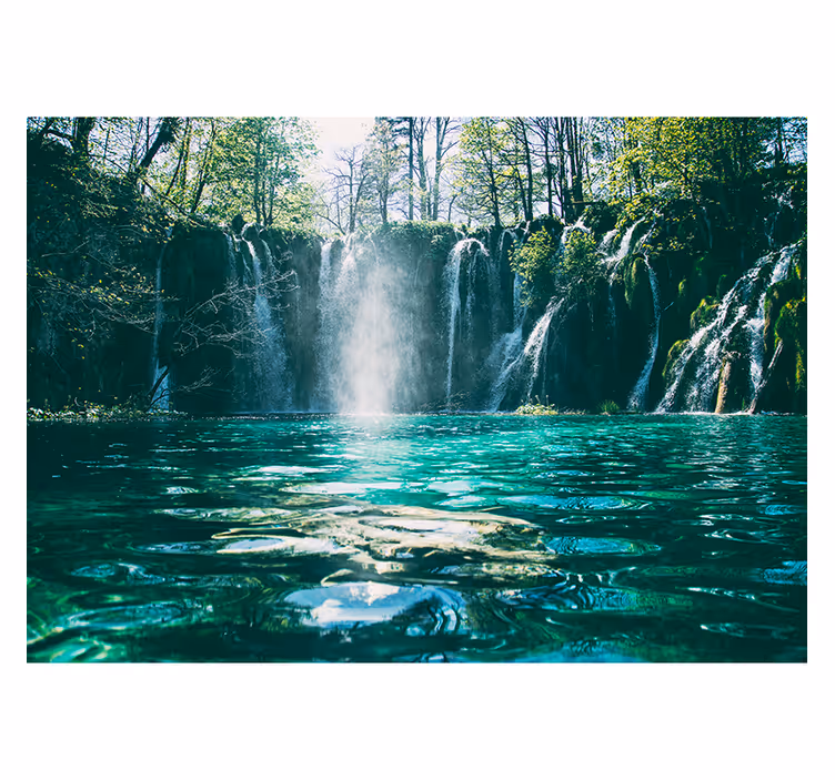 Foto tapete vodopada vibrantni pogled na vodopad - TenStickers