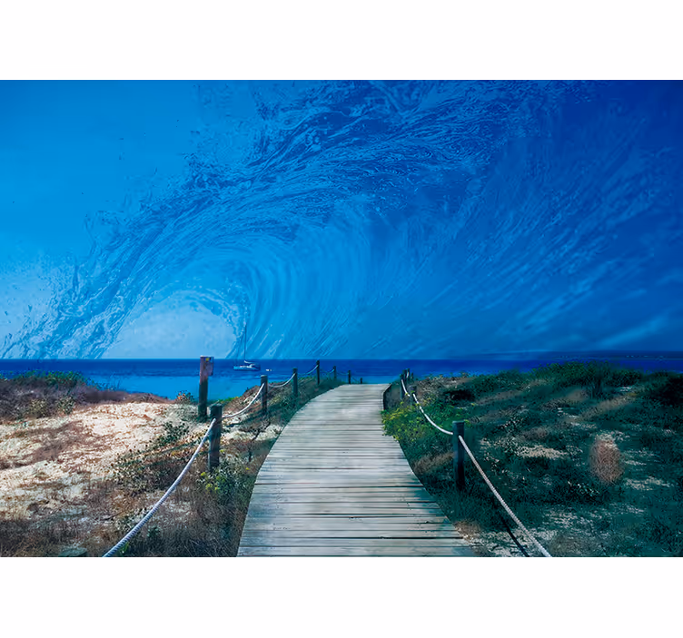 Foto tapeta put oceanskih valova - TenStickers
