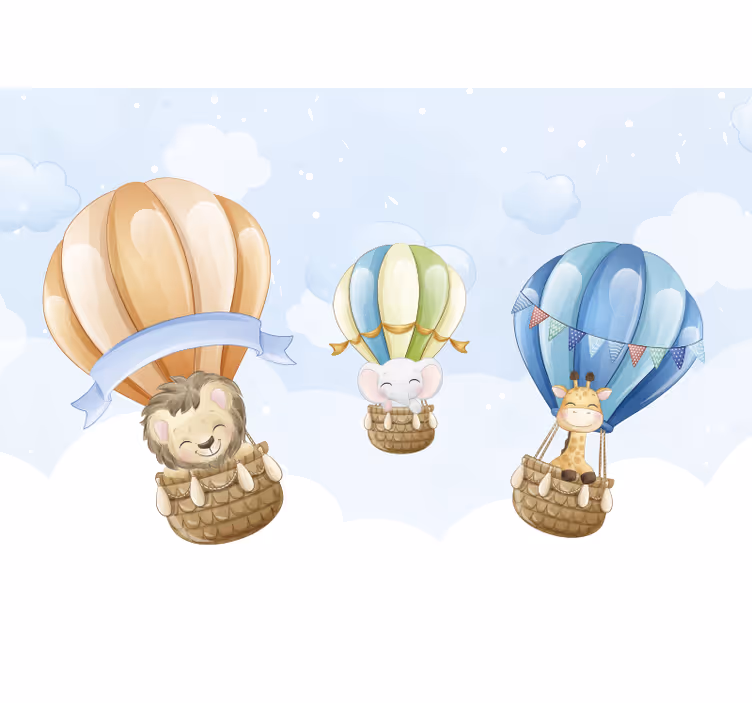 Zidne freske s napuhanim balonima - TenStickers