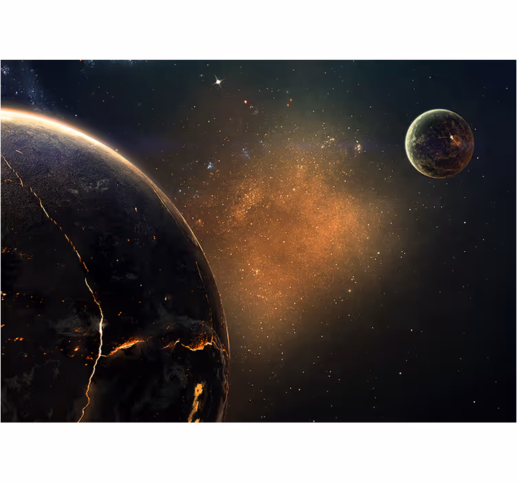 Foto tapete prostor galaktički planetarni pogled - TenStickers