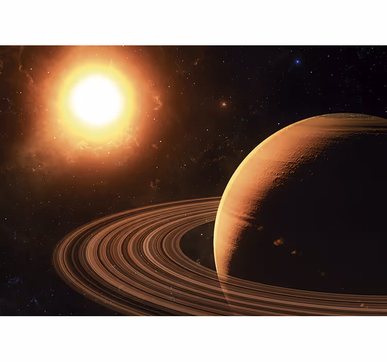 3d svemir i zidni zid saturn - TenStickers