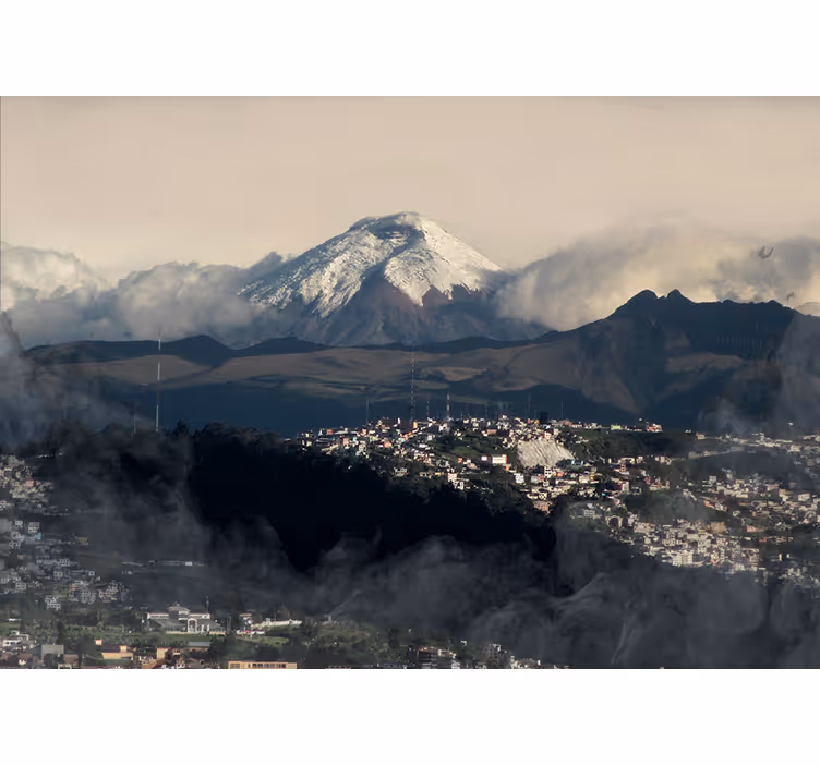 Foto tapete planinski zimski planinski prizor - TenStickers