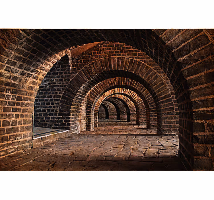 Poljski tunel 3d zidni zid - TenStickers