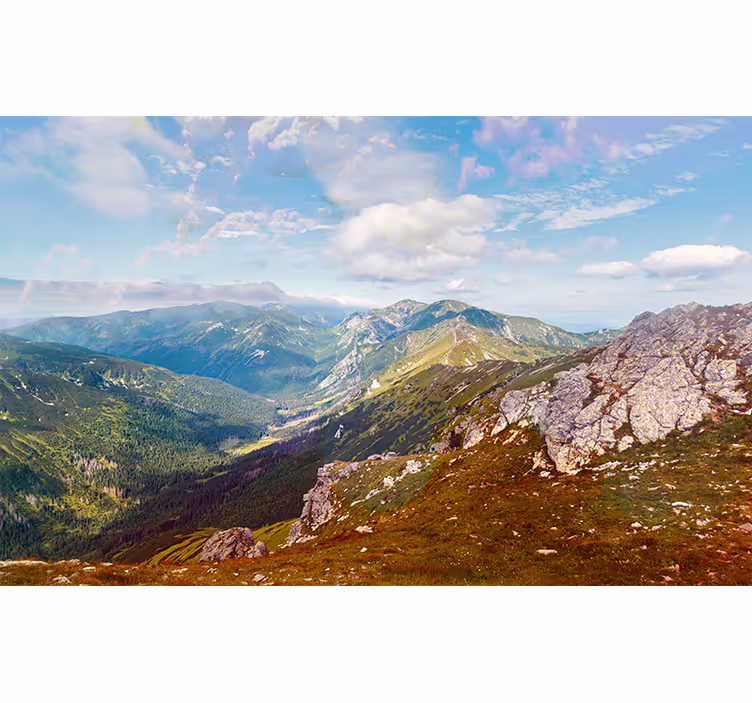 Poljska tatra u jesen zidni planinarski zid - TenStickers