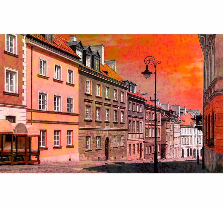 Zidne slike i zidne freske šarmantna europska ulica - TenStickers