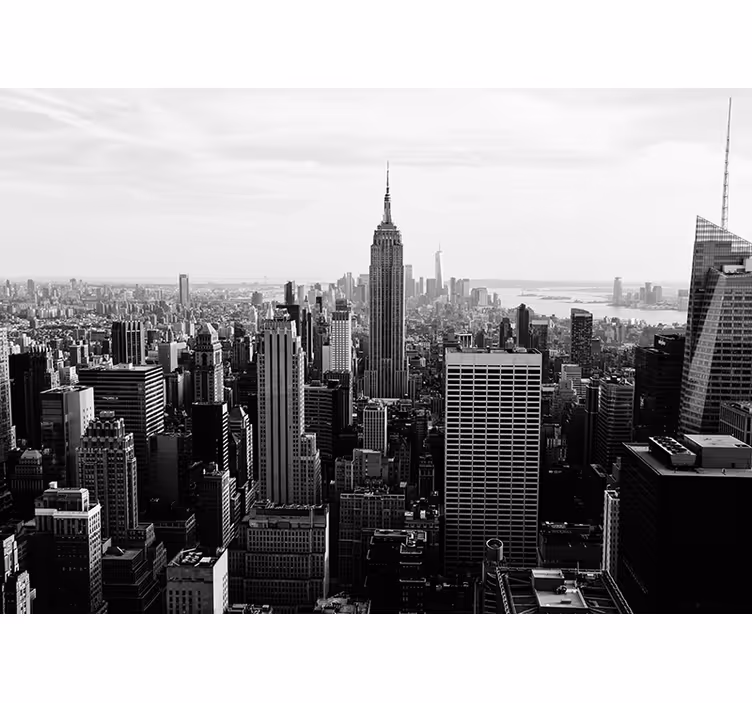 New york zidne pozadine pogled na empire state building - TenStickers
