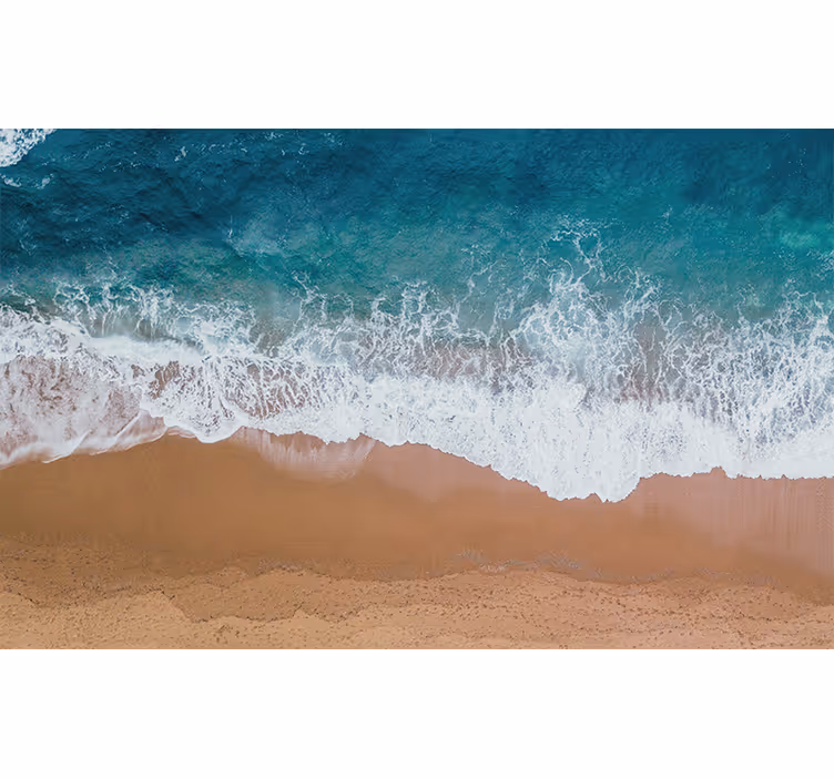 Plaža s drvenim hodnikom u gepeku 3d zidni zid - TenStickers