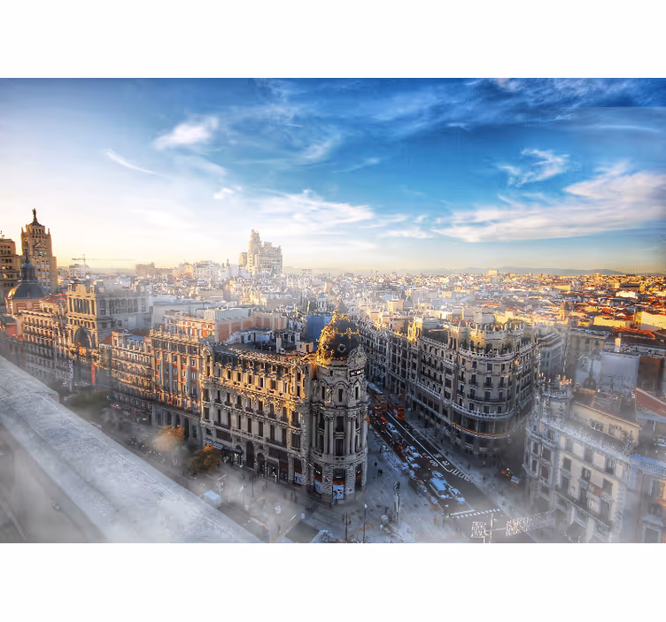 Foto tapete madrid pogled na grad madrid - TenStickers