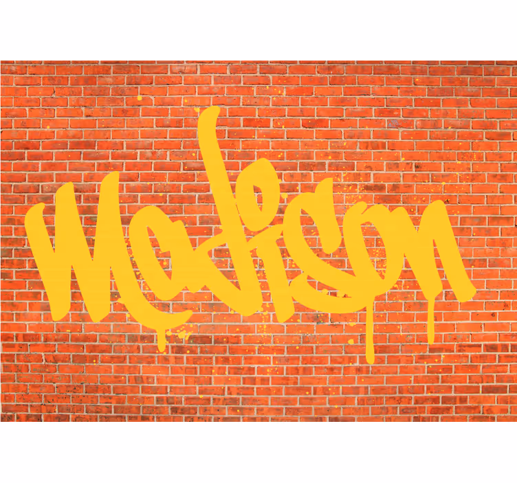 Zidni murali urbane umjetnosti grafiti tekstualna umjetnost - TenStickers