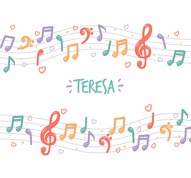 Foto tapete glazbene tematike melodija glazbenih nota - TenStickers