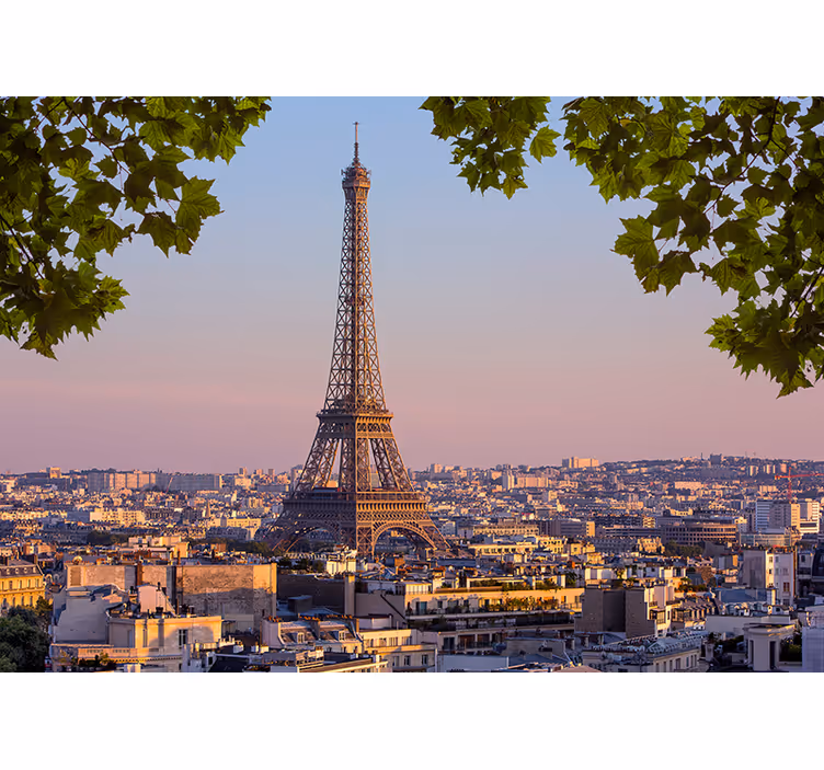 Eiffelov toranj zidni zid pariz - TenStickers