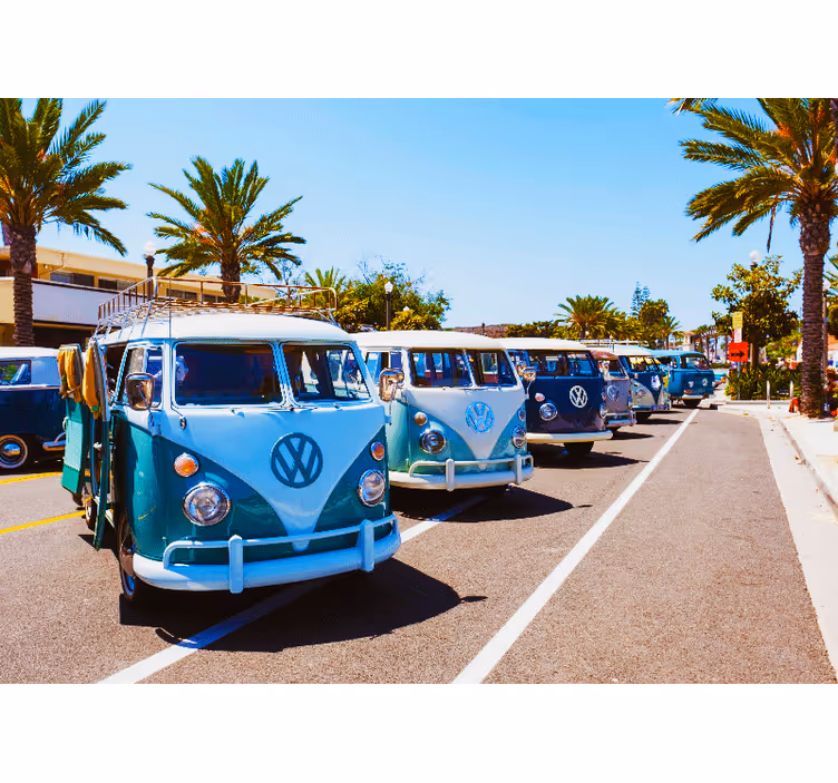 Foto tapete vozila classic volkswagen kombiji - TenStickers