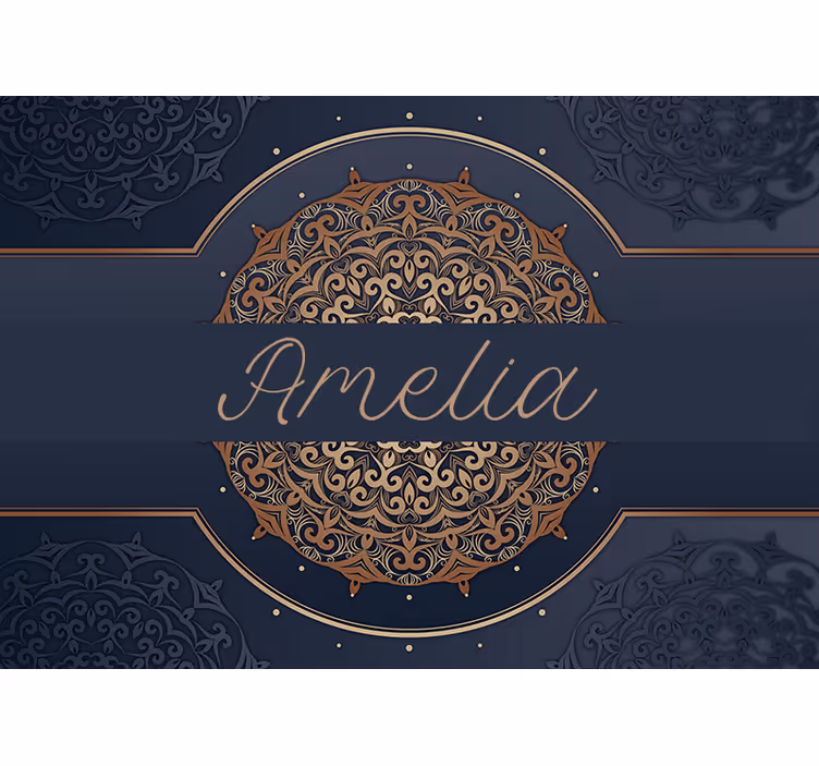 Mandala s personaliziranim zidnim freskom za tekst - TenStickers