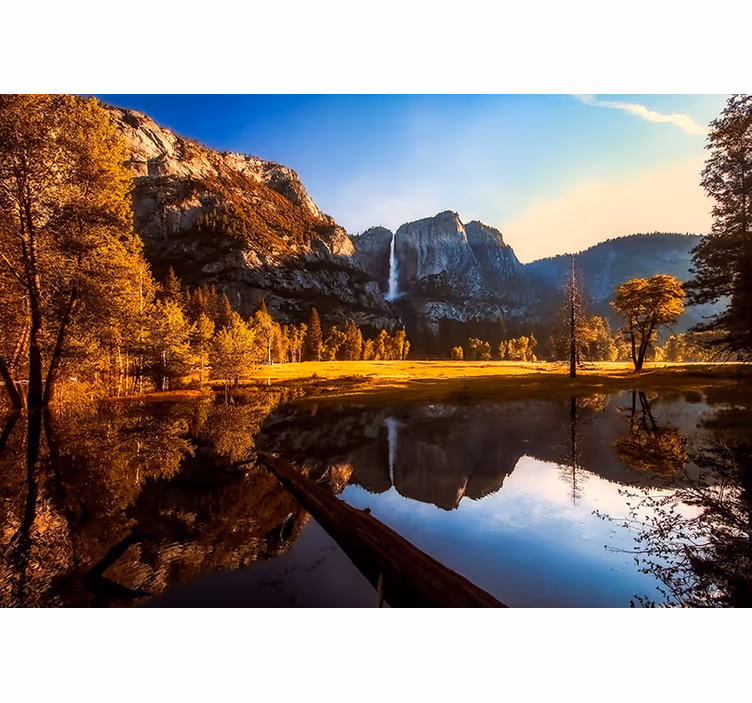 Foto tapeta odsjaj mirnih planina - TenStickers