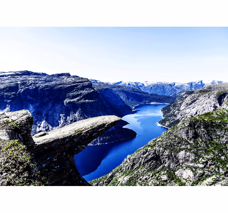 Foto tapeta veličanstven pogled na fjord - TenStickers