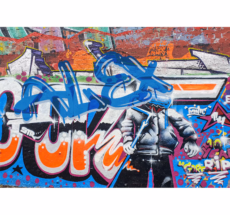 Zidni murali urbane umjetnosti urbani ulični stil - TenStickers
