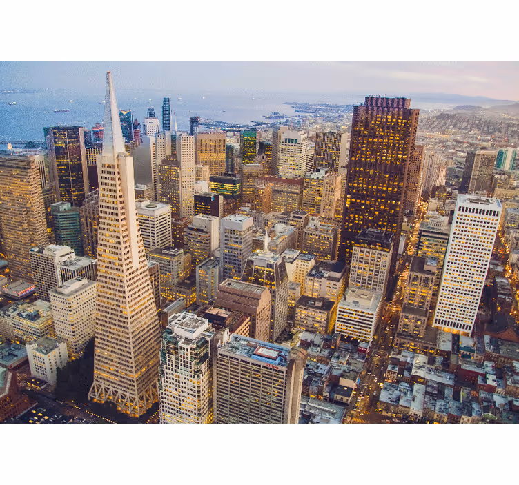 Zidni zid nebodera san francisca - TenStickers