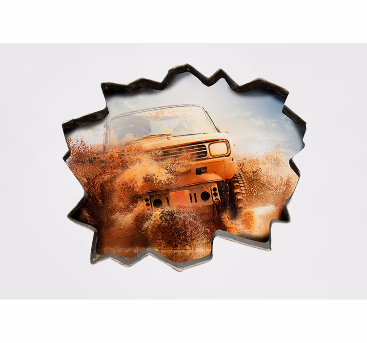 Foto tapete vozila zarđali terenac - TenStickers