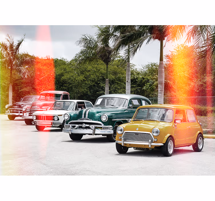 Foto tapete vozila kolekcija klasičnih automobila - TenStickers