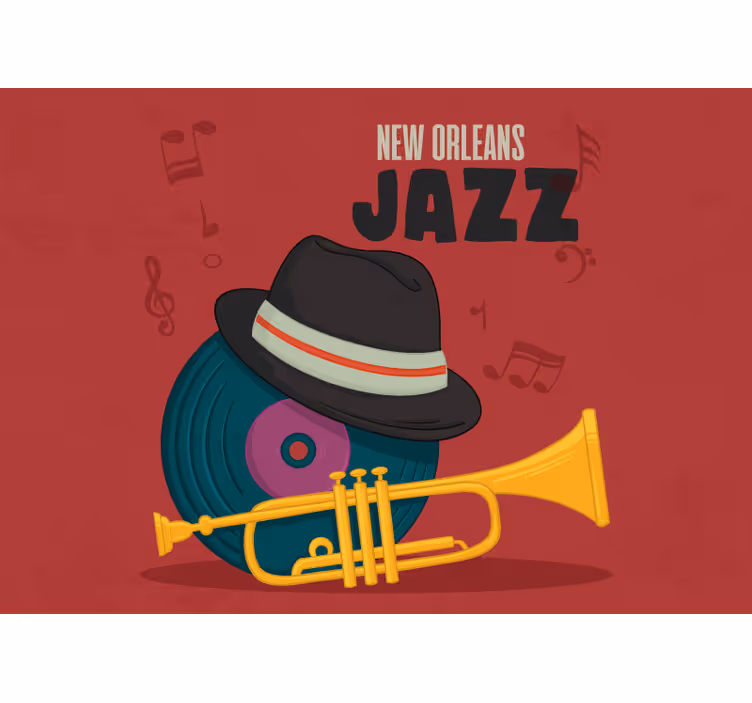 Foto tapete glazbene tematike new orleans jazz - TenStickers